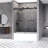 56"-60" W X 66" H Double Sliding Frameless Tub Door with 5/16" (8mm) Tempered Clear Glass-119190849