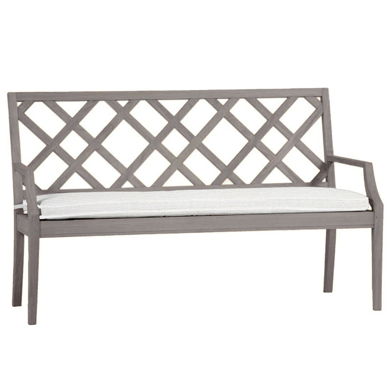 Banc 60 po Haley Teak - Huître, Huître teck, InsideOut® Rollo ‑ lin dentelle, Welt