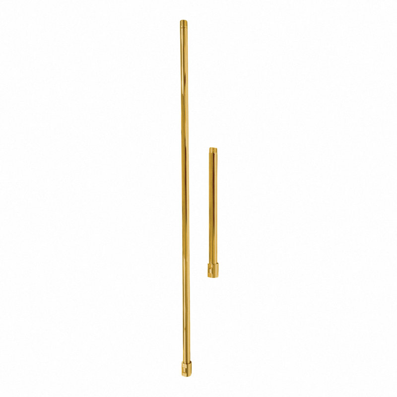 Montant droit 36 po avec support de Strom Living, Laiton poli non laqué