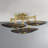 Griston 28" 5-Light Ribbed Glass Flush Mount by Pembrooke & Ives for Hudson Valley Lighting