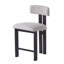  Tabouret de comptoir rond 26,5 po, ensemble de 2 chaises de bar à dossier bas avec structure en métal noir, noir et gris-177121838