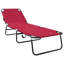 vidaXL Folding Sun Lounger Folding Polyester Outdoor Recliner Garden Chair-147816486