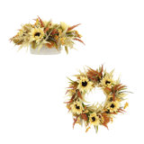 Sunflower Fall Bundle with  and Floral Centerpiece
