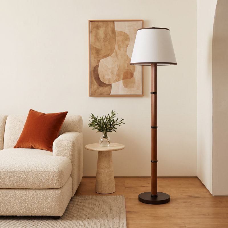 Katia 64.5" H Traditional Drum Floor Lamp