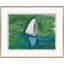 Pond Boat Blue Giclee Print by Dana Gibson