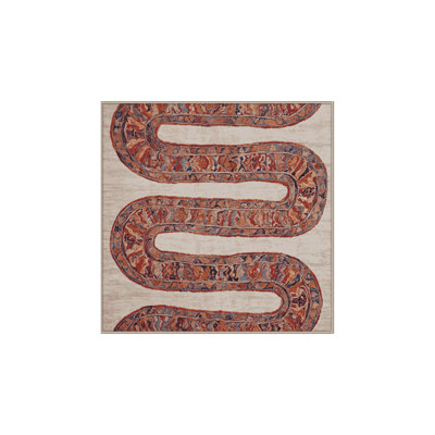 Machine Washable Brown Area Rug