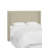 Hudson Upholstered Cotton Pine Wingback Headboard-89475560-90638320