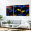 «Stink Glass Ginkgo Leaves», art mural tendu sur toile, ensemble de 3 motifs floraux abstraits-118131567