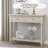 Floriean Rustic Vintage Farmhouse Style Console Table - 2 Drawers, Bottom Shelf-1367979148