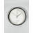 Stylish Decorative Wall Clock, Black & Silver, 11.8 inches Diameter | 100% Plastic, Real Glass Cover, Thickness: 1.8 inches | Perfect for Home, Office & Living Spaces, Elegant Design & Accurate Timekeeping-105527686