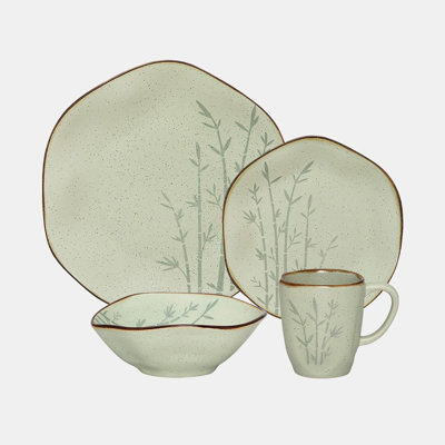 Service de table en porcelaine 16 pièces Oxford Ryo Sandbar, service pour 4