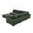 Large Seating Corduroy Modular Sleeper Sectional-1139319416