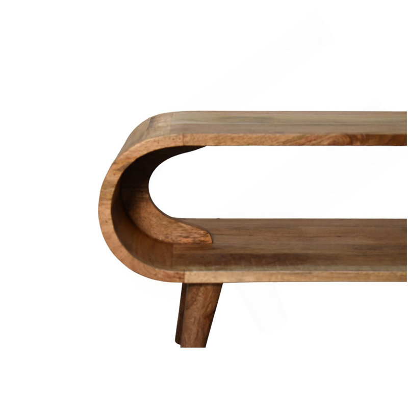 Table basse Amaya Nordic Style Oak-Ish, Nordic Lega, rangement ouvert, H 15,75 po x l 13,78 po x P 35,43 po, Chêne
