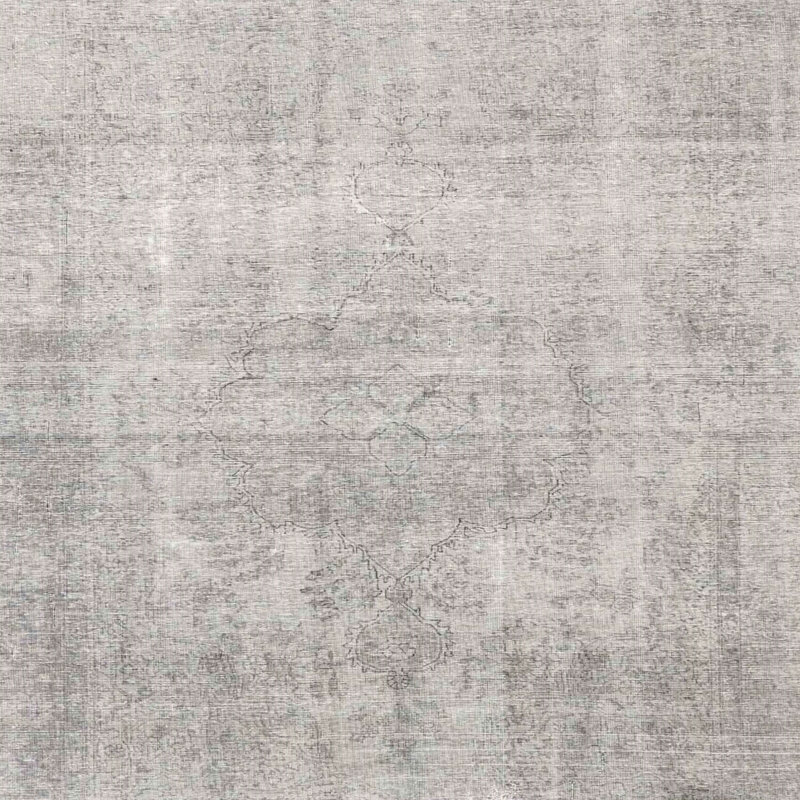 Tapis traditionnel beige / noir Demareon, Rond 3 pi