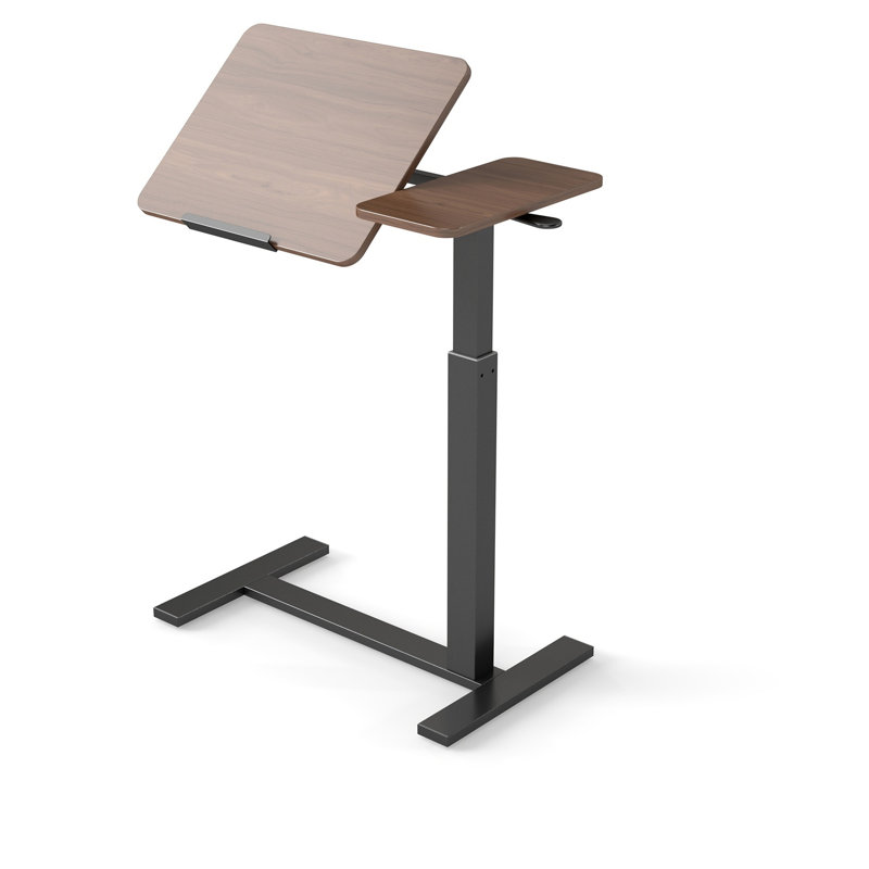 Bureau mobile à hauteur réglable, Brun