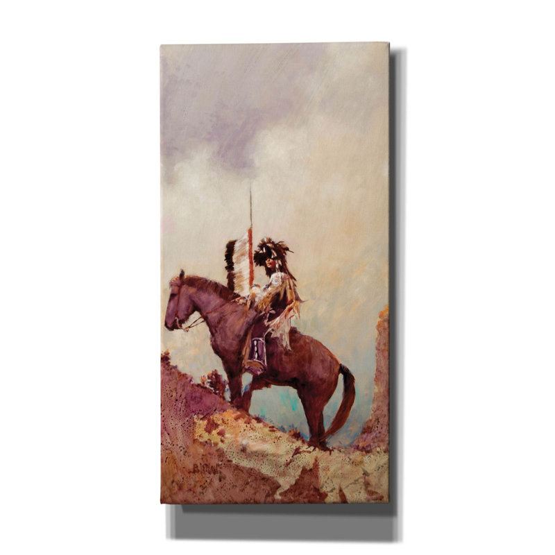 Raven Notch sur toile par J.E. Knauf, H 24 po x l 12 po x P 0,75 po
