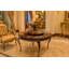 Athena Round Walnut Wood Dining Table