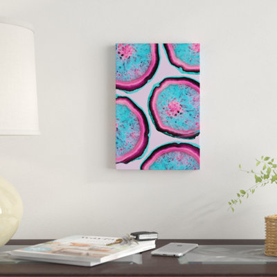 « fluo agates », impression sur toile