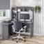 Bureau d'ordinateur en L