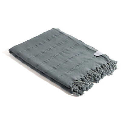Serviette de bain turque en coton biologique Chanyah Stonewashed Luxe