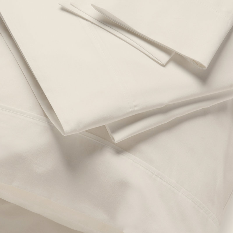 Kal 100% Cotton Sheet Set, King, Ivory