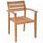 Outdoor Wood Dining Set For 7-8 Person, With Removable Cushions, Ergonomic Chairs And Bench, Thicker Table