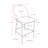 Deciderio Upholstered 26.25'' Counter Stool with Metal Legs-1325702711