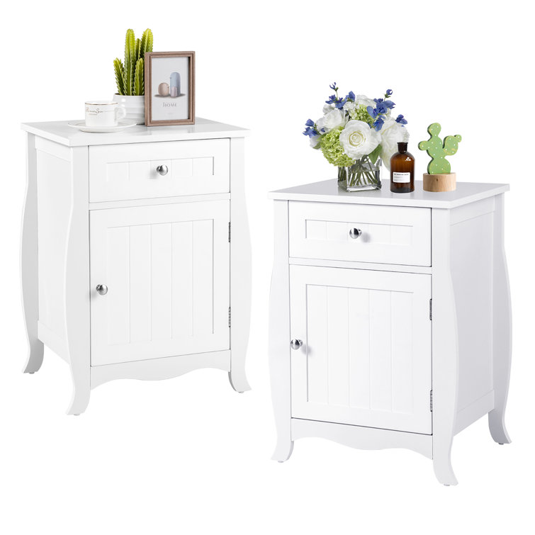 Damasco 1 - Drawer Nightstand in White