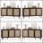 Farini Natural Rattan Buffet Cabinet in Walnut - Large Storage Console for Kitchen, Dining & Entryway-2117074498