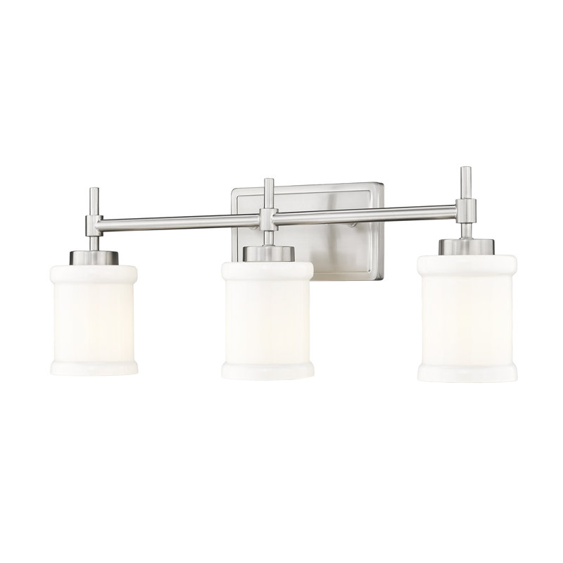 Zowie 3 Light Vanity, Brushed Nickel