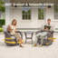 Ensemble de mobilier de patio en osier de 5 po Harbour Gymojoy-395872256