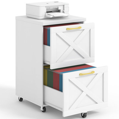 2 Drawer Small File Cabinet With Wheels