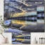 Reproduction sur toile tendue, «Delicate Sunshine Reflection on Winter River in the Woods»-55232259