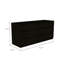 6 Drawer Double Dresser, Superior Top, Black