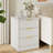 Fluted Nightstand With 3 Storage Drawers-2102957504-2101074999