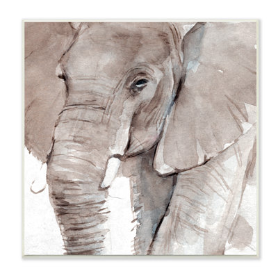 " Elephant Trunk Animal Portrait Grey Wrinkles Small Husks "