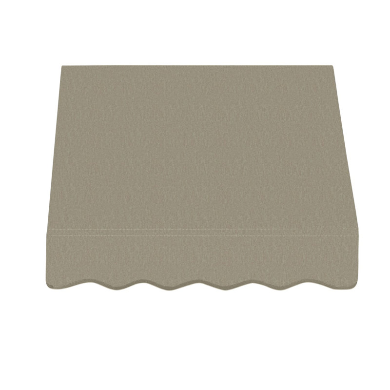 Auvent fixe en tissu acrylique San Francisco Awntech, H 18 po x l 52,5 po x P 36 po, Sac en toile de jute