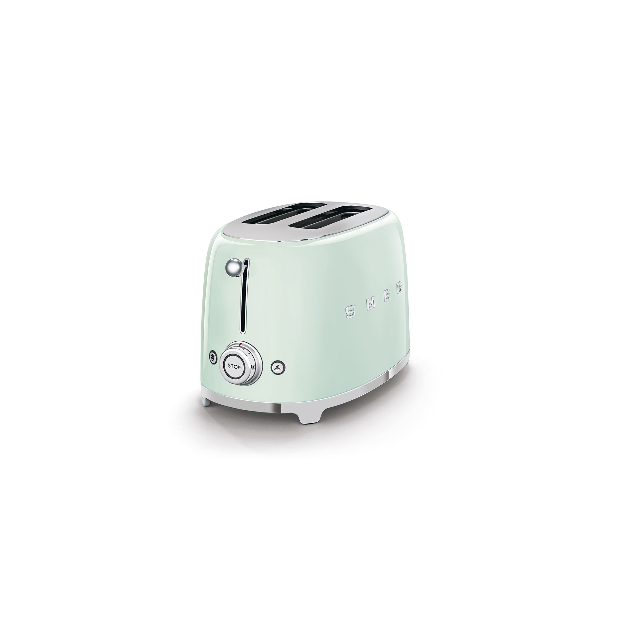 SMEG 50's Retro Style 2 Slice Toaster, Pastel Green