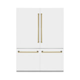 ZLINE 60" Autograph Edition 32.2 cu. ft. Built-in 4-Door French Door Refrigerator