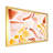 " Retro Graphic Elements In Orange And Yellow I " Painting Print-67232893-67232897