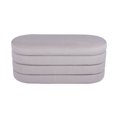 Velvet Ottoman Bench With Storage