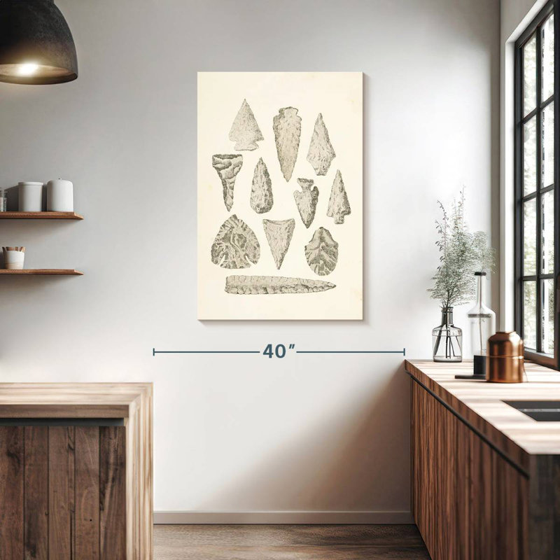 Keiri Ancient Arrowheads, 39" H x 26" W