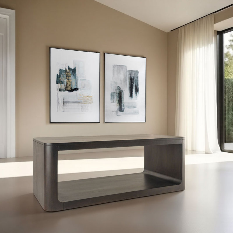 Presley Coffee Table, Dark Walnut, 13" x 42" x 22"