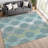 Machine Washable Indoor/Outdoor Chantille ACN2326 Mid-Century Modern Rug-1354782454