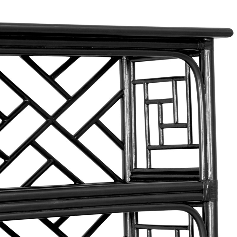 Chippendale Bookcase, Black