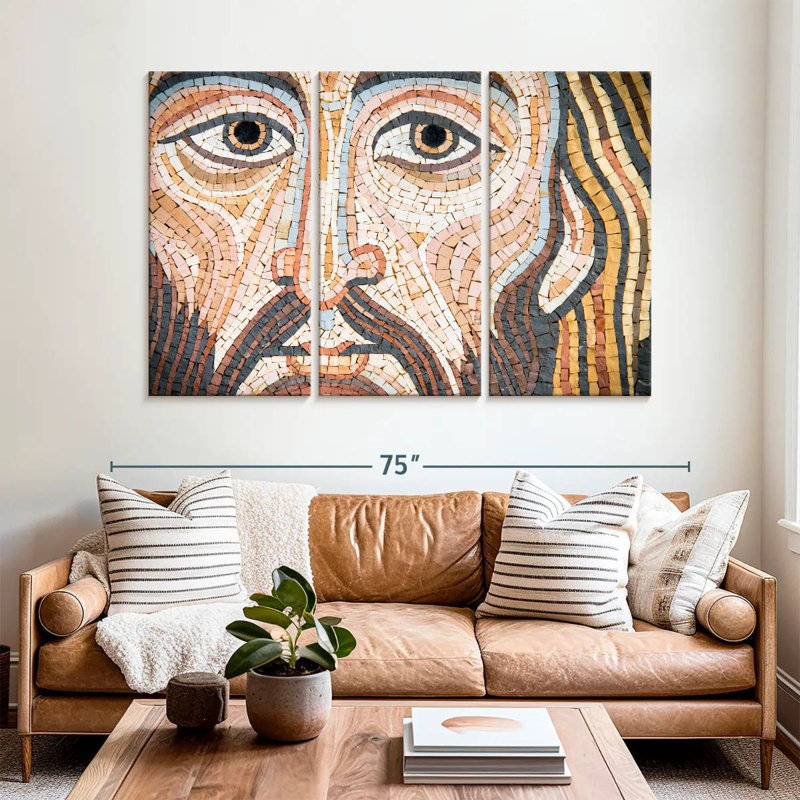 Leisha, Jésus-Christ, mosaïque, H 42 po x l 65 po