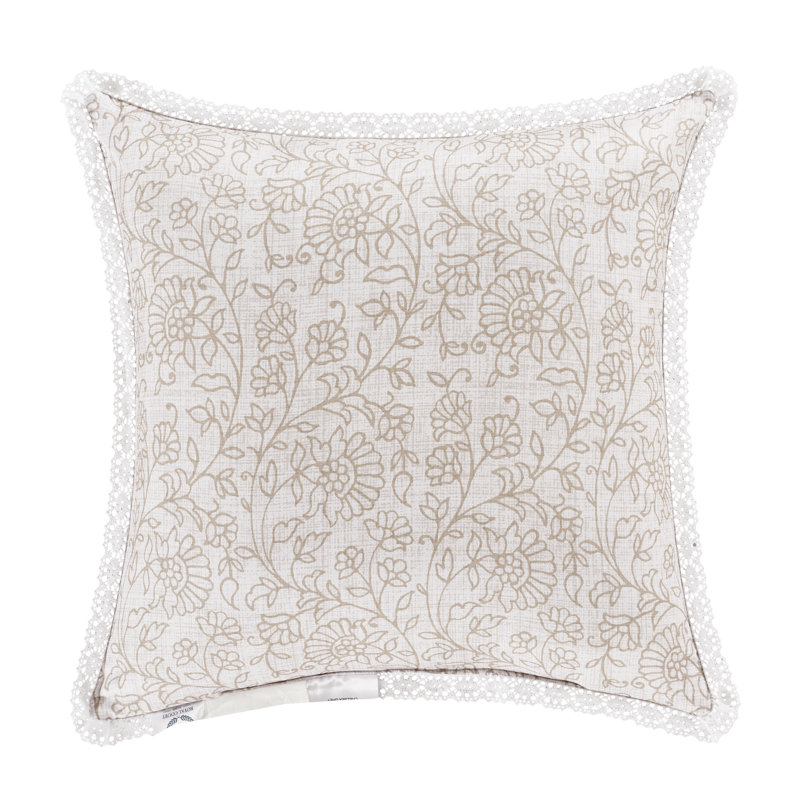 Housse et insert de coussin décoratif carré Chelsea, Gris