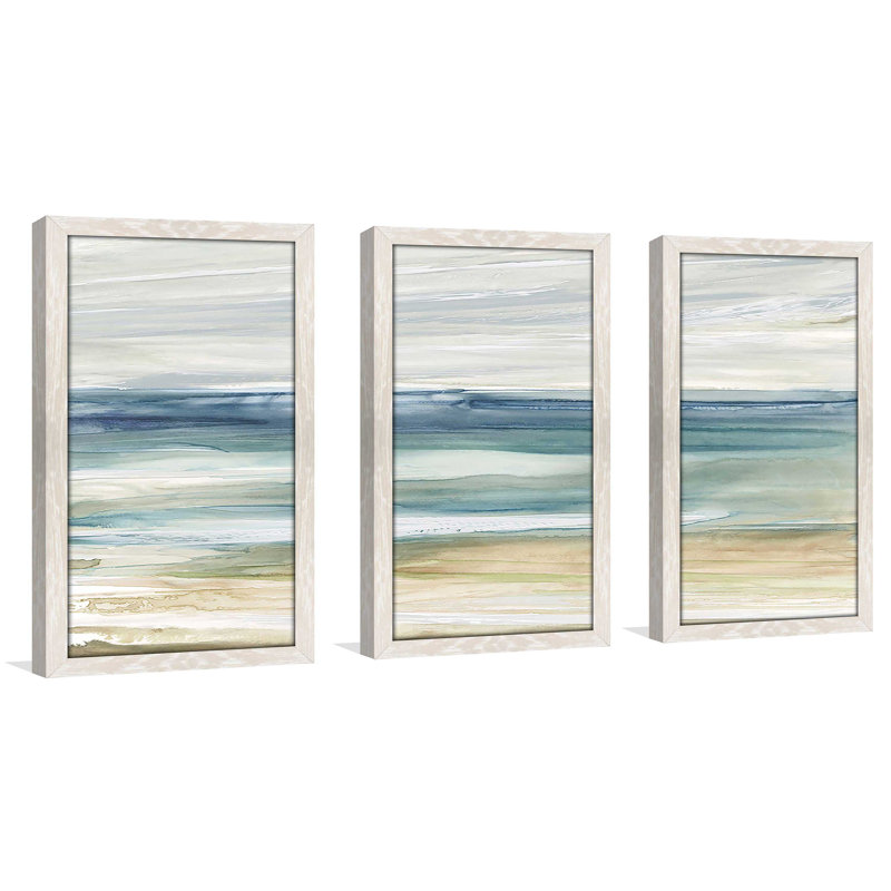 "Ocean Breeze", reproduction sur acrylique 3 pièces, H 25,5 po x l 40,5 po x P 1 po