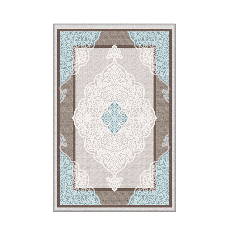 Antibacterial Hall Carpet, 39.4 x 59.1 inches | 100% Polyester, 0.4 in Pile Height, Non-Slip PVC Felt Dot Underside | Machine Washable, 3D Digital Printing, Durable & Stylish for Modern Home Décor