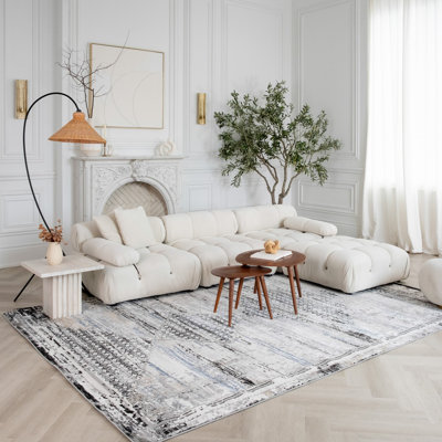 Tapis d'intérieur à motif de tapis Romina